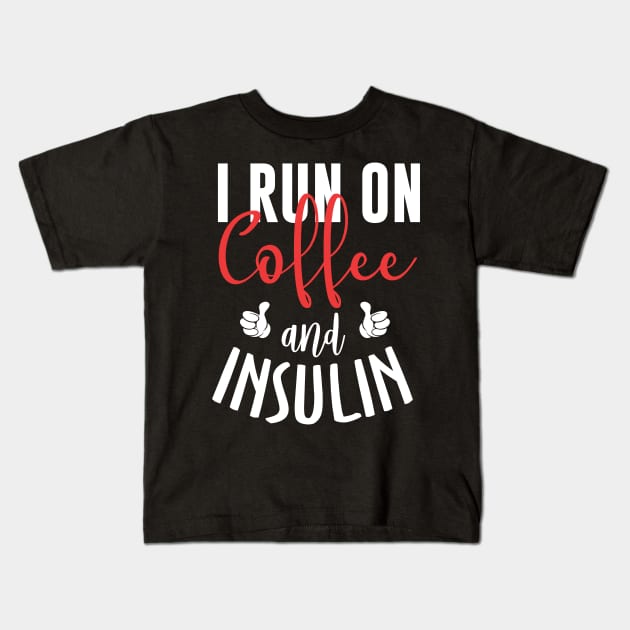 Coffee and diabetes Kids T-Shirt by Imutobi